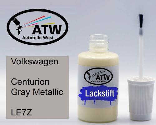 Volkswagen, Centurion Gray Metallic, LE7Z: 20ml Lackstift, von ATW Autoteile West.